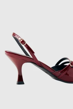 Alohas - Joelle Onix Burgundy Leather Pumps
