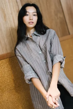 Annie - Annie Shirt - Silk Stripe