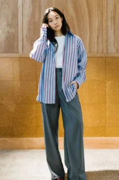 Annie - Frank Pant - Light Wool Grey
