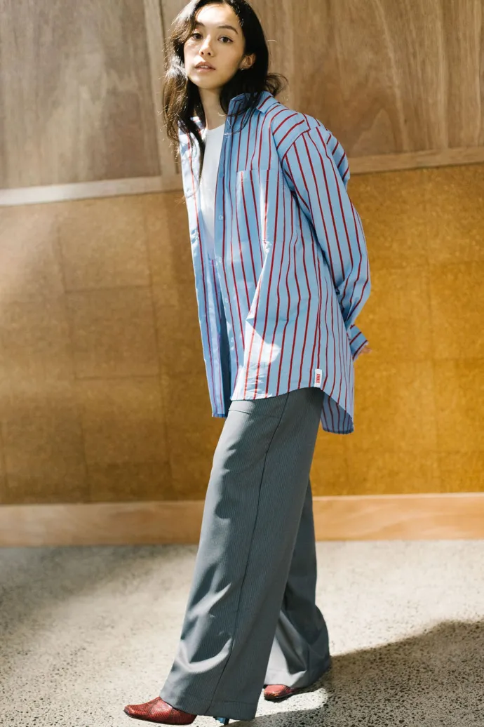 Annie - Frank Pant - Light Wool Grey