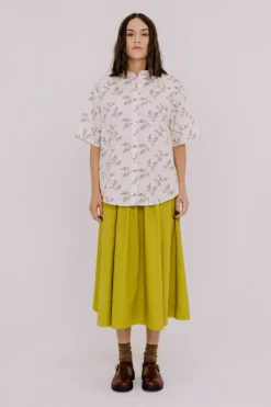 Annie - Jasper Shirt - Winter White Floral