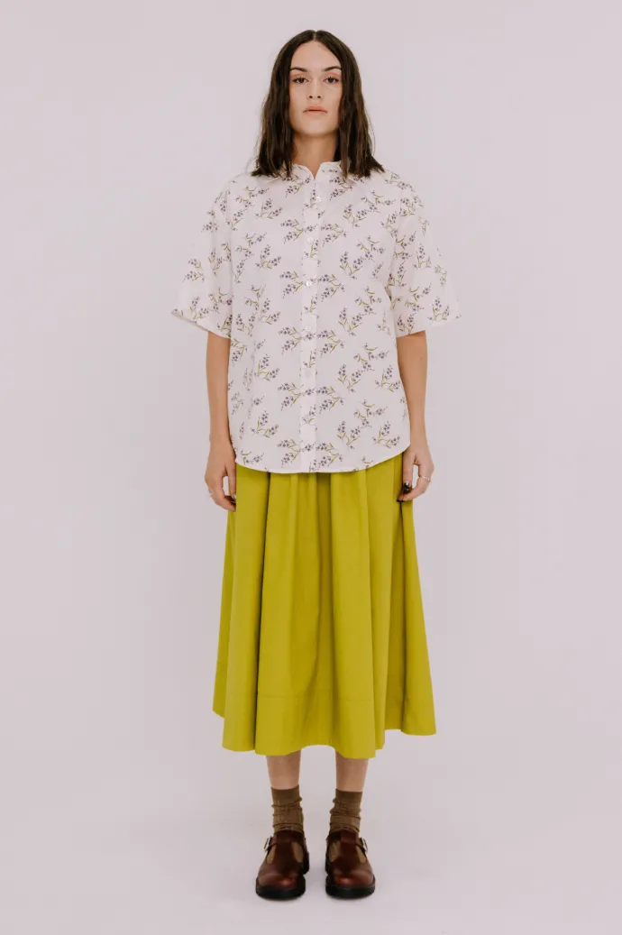 Annie - Jasper Shirt - Winter White Floral