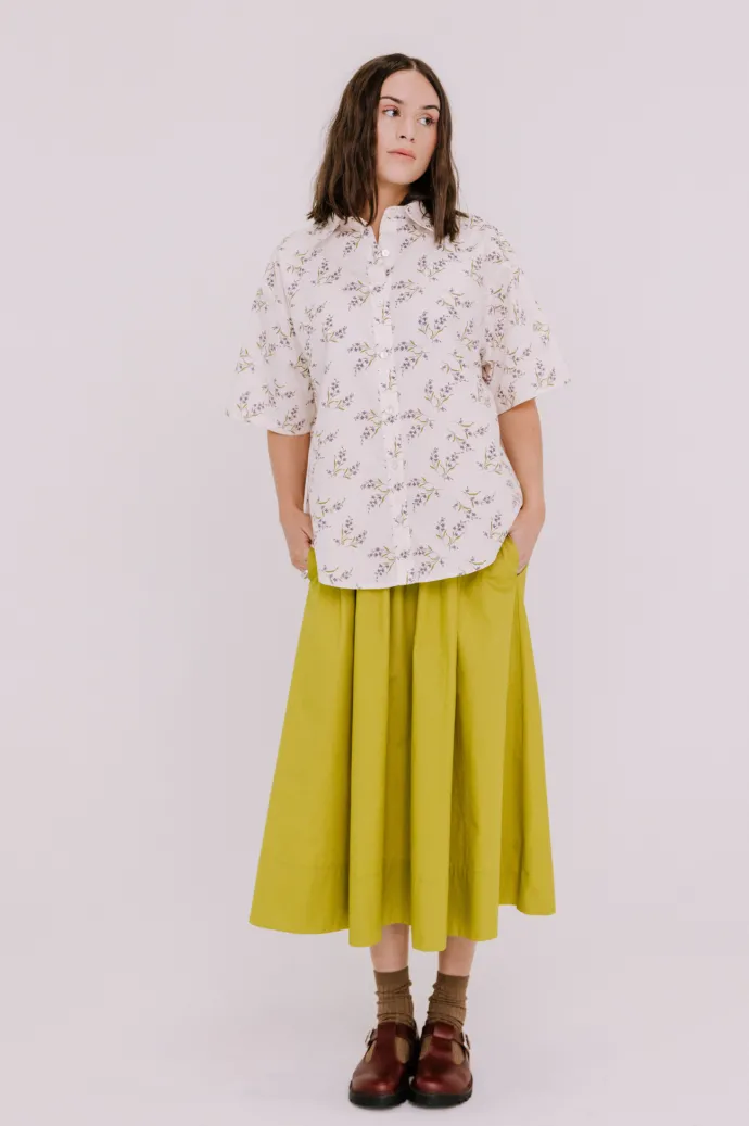 Annie - Jasper Shirt - Winter White Floral