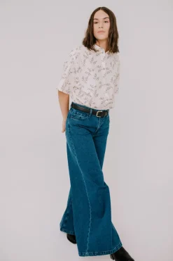 Annie - Jasper Shirt - Winter White Floral