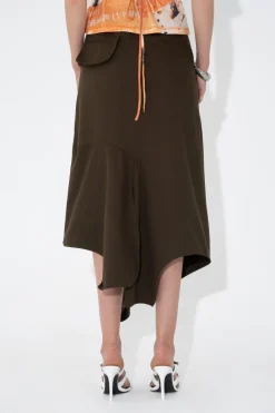 Arthur Apparel - Utility Drape Skirt - Olive
