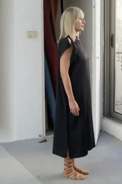 Baserange - Clavo Dress - Blue Black