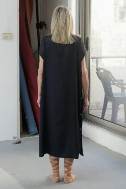 Baserange - Clavo Dress - Blue Black
