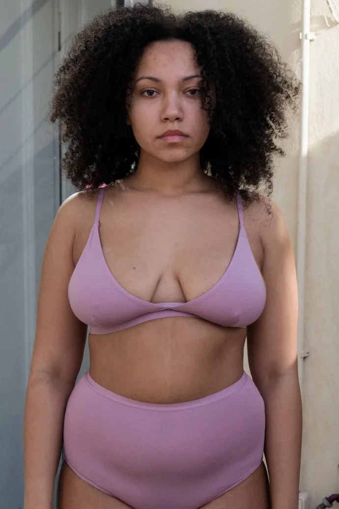 Baserange - Triangle Bra - Still Purple
