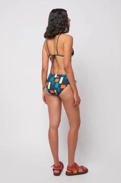 Bobo Choses - Colour Block Print Recycled High Bikini Bottom
