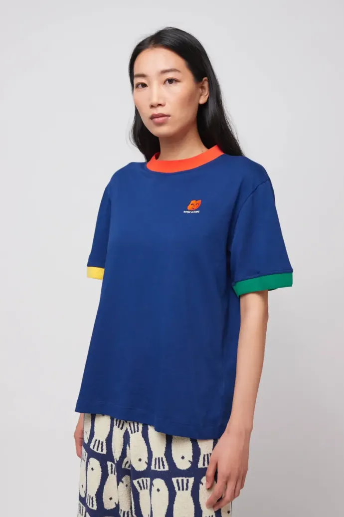 Bobo Choses - Logo Embroidery Colour Block T-Shirt