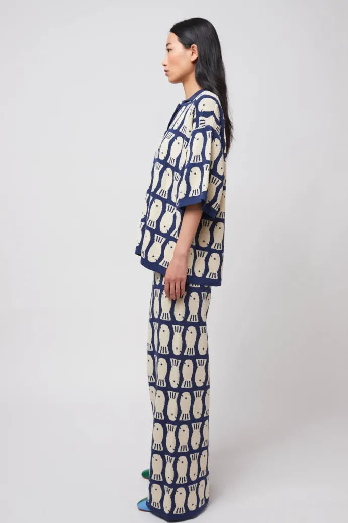 Bobo Choses - Lucky Fish Jacquard Knitted Polo
