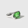 CLED - Prism Ring - Sterling Silver - Green Forest