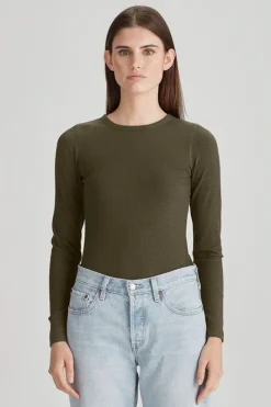 Commoners - Base Ribbed LS - Khaki