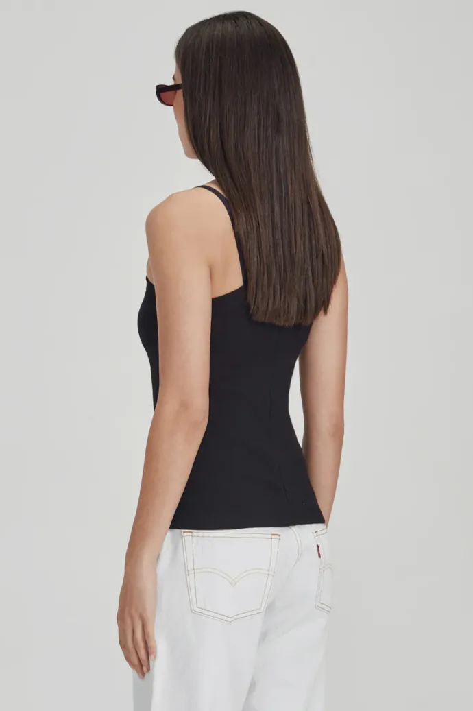 Commoners - Fitted Asym Tank - Black