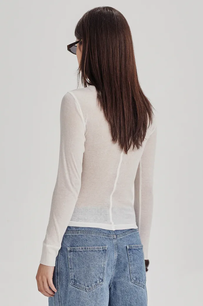 Commoners - Ultrafine LS Layer Tee - White