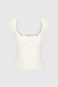 Dominique Healy - Jolene Tee - White