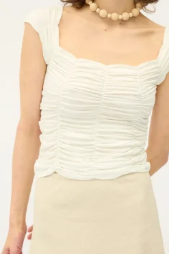 Dominique Healy - Jolene Tee - White