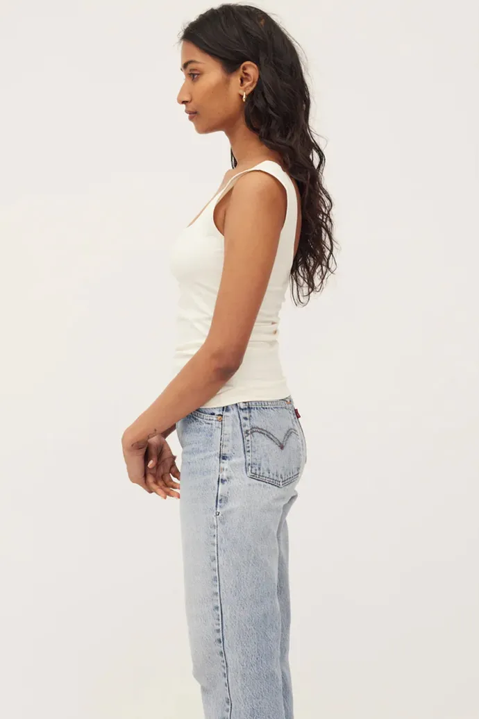 Dominique Healy - Naia Tank - Ivory