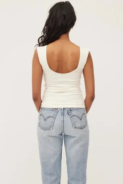 Dominique Healy - Naia Tank - Ivory
