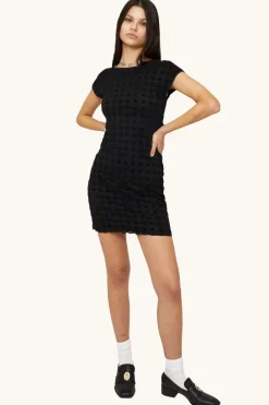 Find Me Now - Harmony Checkered Mini Dress - Black Harmony