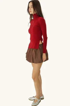 Find Me Now - River Knit Long Sleeve - Sangria