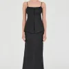 Friend Of Audrey - Lydia Linen Singlet Top - Black