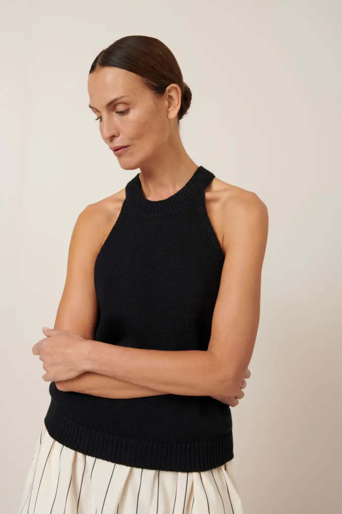 Kowtow - Ebony Singlet - Black