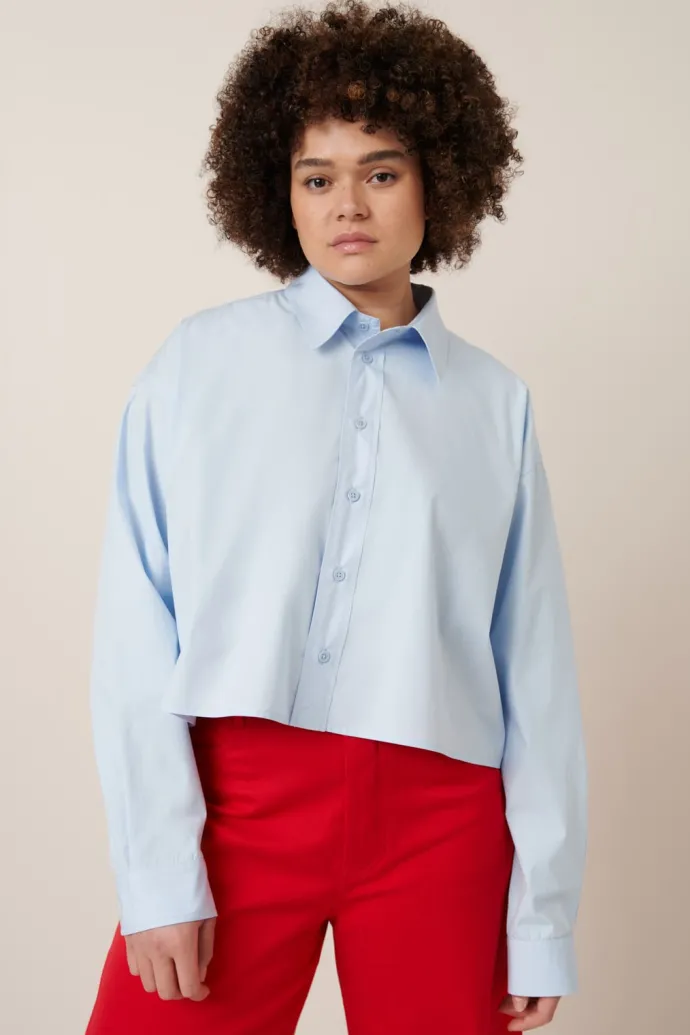 Kowtow - Lauren Shirt - Sky Blue