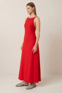 Kowtow - Low Back Dress - Red