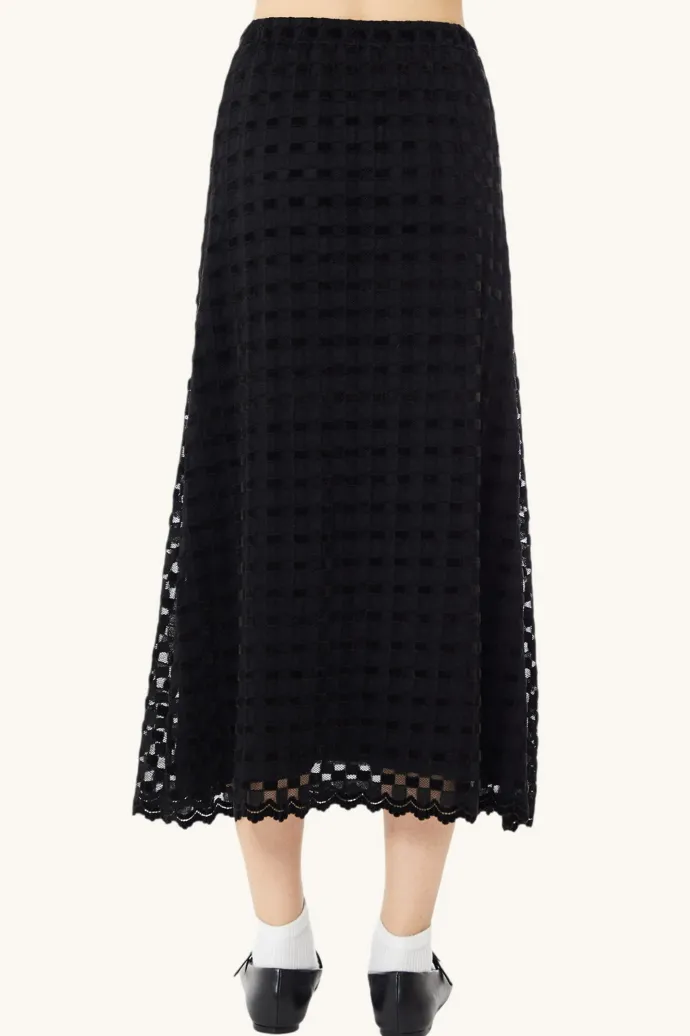 LAST ONE | Find Me Now - Harmony Checkered Skirt - Black Harmony