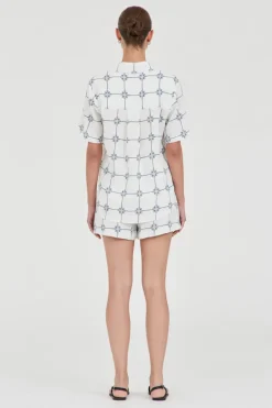 LAST ONE | Friend Of Audrey - Seashell Linen Shorts - Seashell