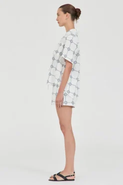 LAST ONE | Friend Of Audrey - Seashell Linen Shorts - Seashell