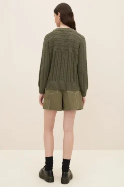 LAST ONE | Kowtow - Column Sweater - Olive