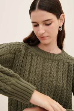 LAST ONE | Kowtow - Column Sweater - Olive