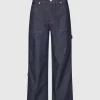LAST ONE | Oval Square - Player Jeans - 0103 Raw Red Stitch