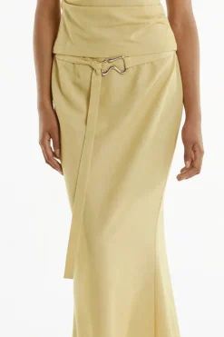 LAST ONE | Third Form - Paradigm Fluted Maxi Skirt - Citrus