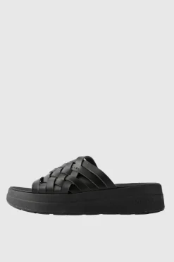 Malibu Sandals - Zuma Platform Vegan Leather - Black