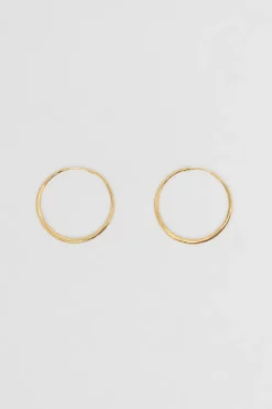 Nina Gordon - Momento Large Hoops - Gold