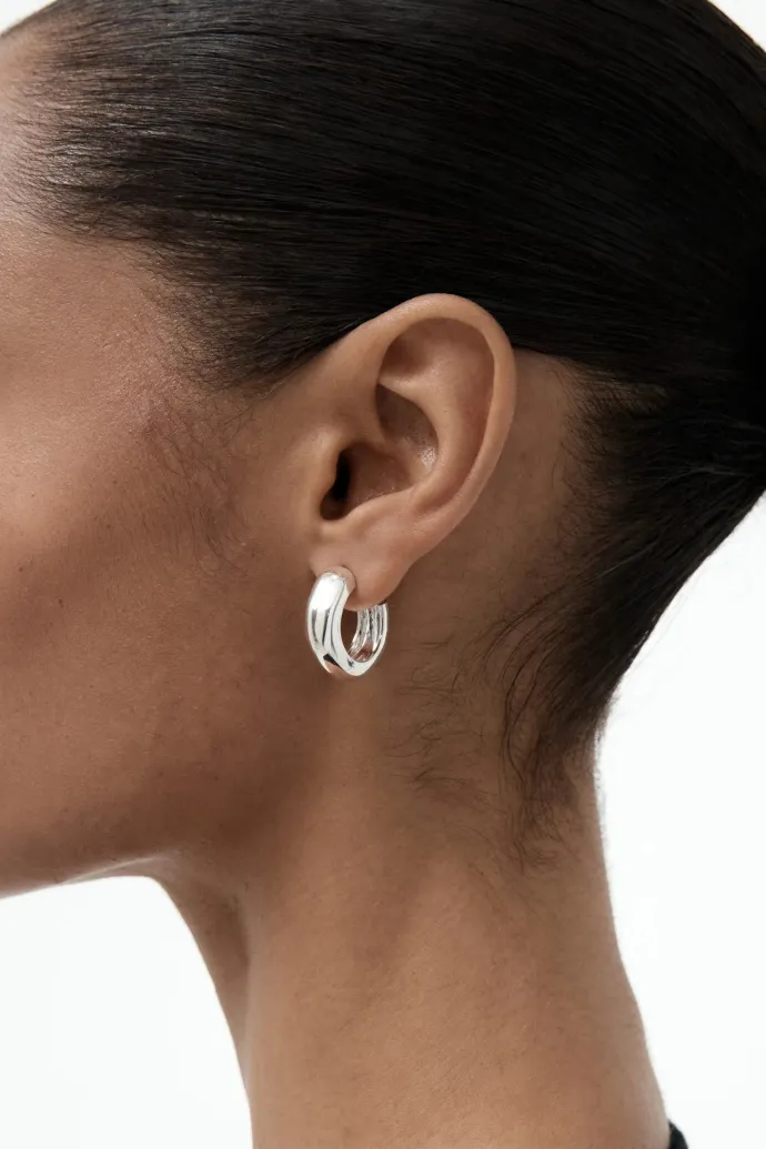 Nina Gordon - Sense Hoops Medium - Silver