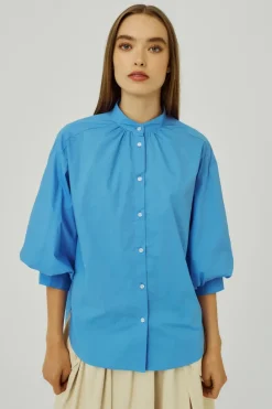 Norr - Cest 3/4 Shirt - Clear Blue