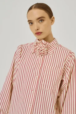 Norr - Linna Shirt - Red Stripe