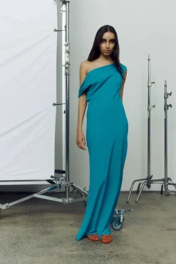 One of Others - Bardot Dress - Azure