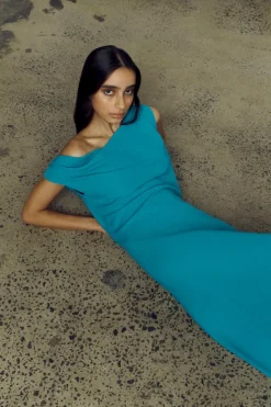One of Others - Bardot Dress - Azure