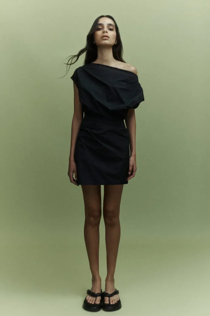 One of Others - Pallas Mini Dress - Cool Black