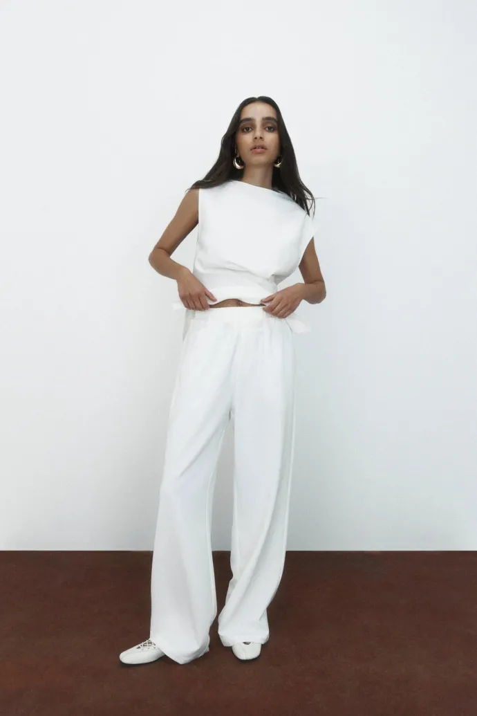 One of Others - Simmons Pant - Chalk