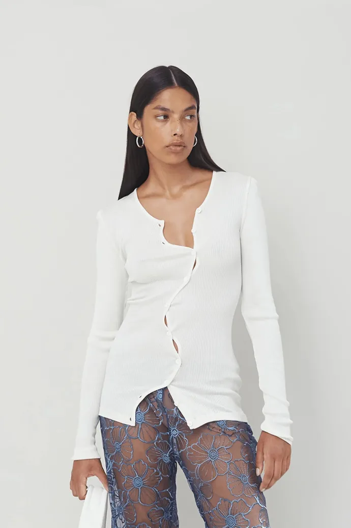 Opera Sport - Claire Seamless Cardigan - White