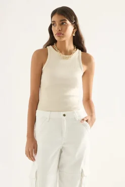 Outland - Paige Tank - Cream