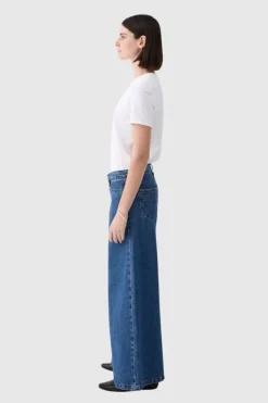 Outland Denim - Cayley Mid Wide Jean - Dusk