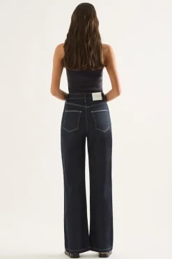 Outland Denim - Ellie High Wide Leg Jean - Rinse