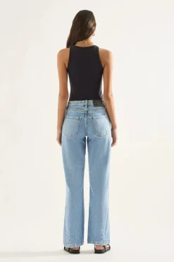 Outland Denim - Ren High Flare Jeans - Ezra Blue